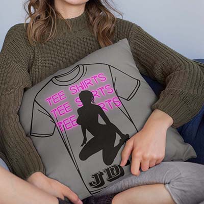 JD's Strip Tees - Merchandise - Throw Pillow - Front
