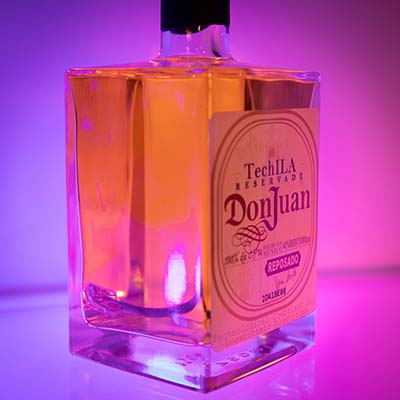 Don Juan TechILA Bottle Worm tequila reposado