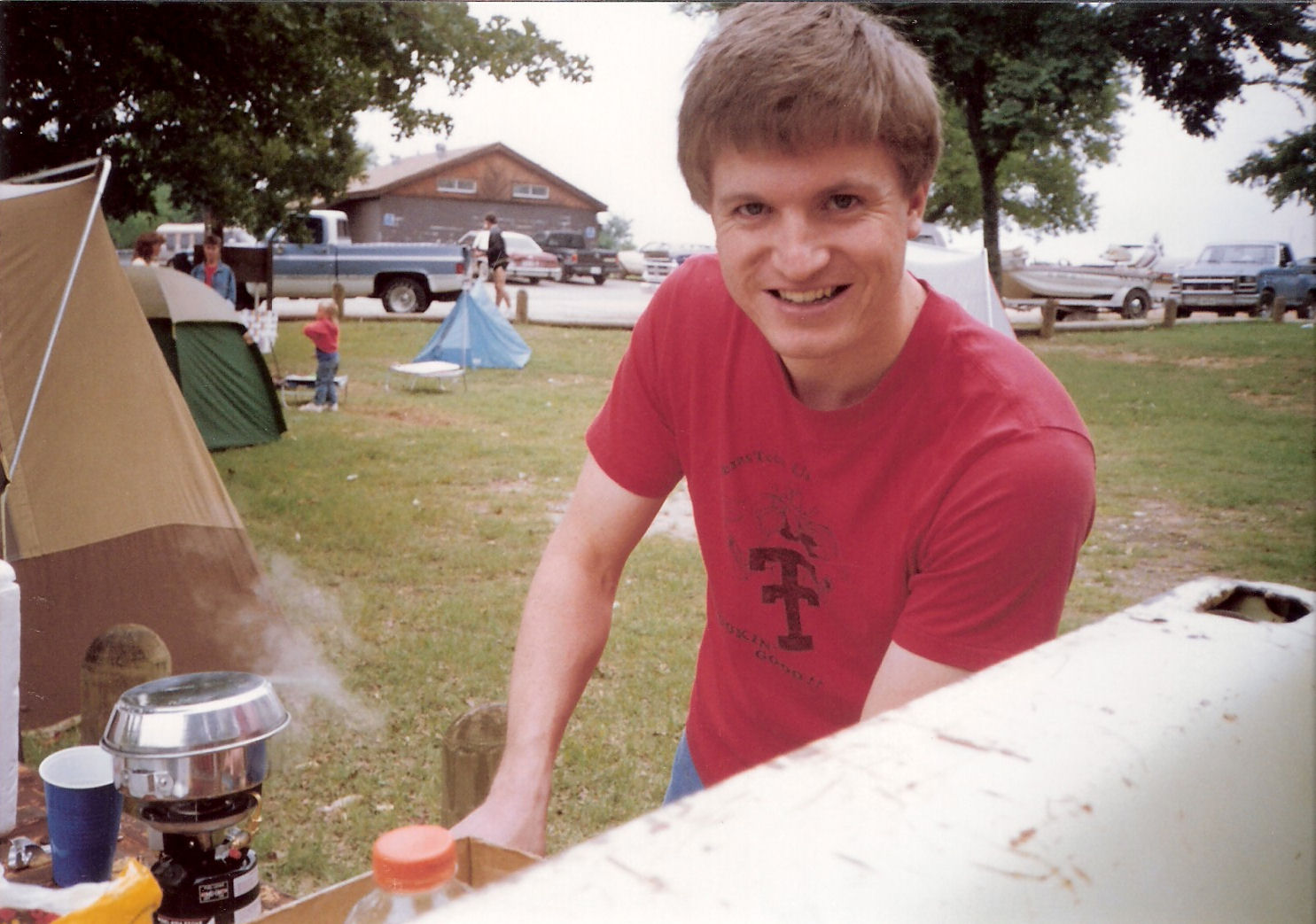 JD wearing Texas Tech University tshirt