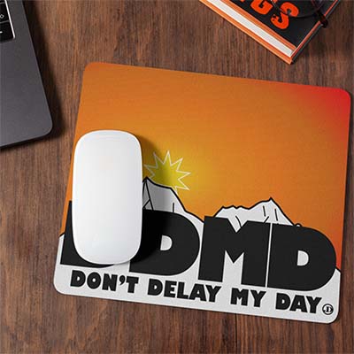 DDMD Don't Delay My Day Rising Sun Mouse Pad